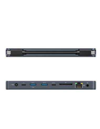 Hyper | HyperDrive Universal Silicon Motion USB-C 10-in1 Dual HDMI Docking Station | Ethernet LAN