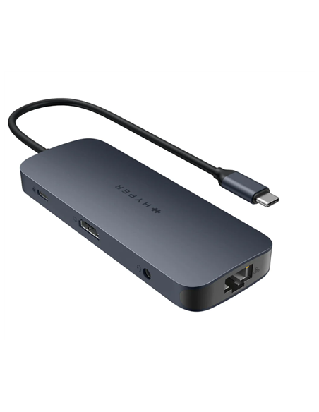 Hyper | HyperDrive EcoSmart Gen.2 Universal USB-C 10-in-1 Hub with 140 W PD3.1 Power Pass-thru | Ethernet LAN (RJ-45) ports 1 |