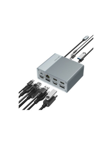 Hyper | HyperDrive GEN2 12-in-1 USB-C Docking Station | Ethernet LAN (RJ-45) ports 1 | HDMI ports quantity 2