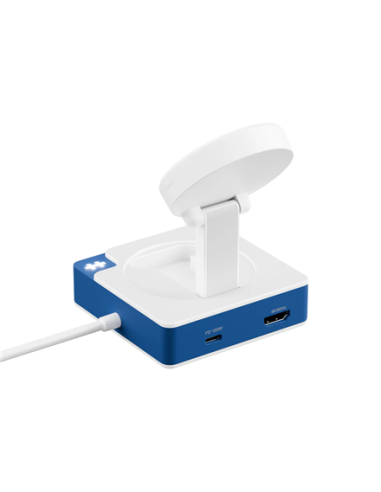 Hyper HyperDrive Flex MagCharge USB-C Hub, White/Blue | HD8100BUGL | HDMI ports quantity 1