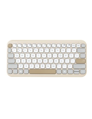 Asus Marshmallow KW100 | Keyboard | Wireless | US International | Oat Milk | Bluetooth