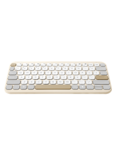 Asus Marshmallow KW100 | Keyboard | Wireless | US International | Oat Milk | Bluetooth