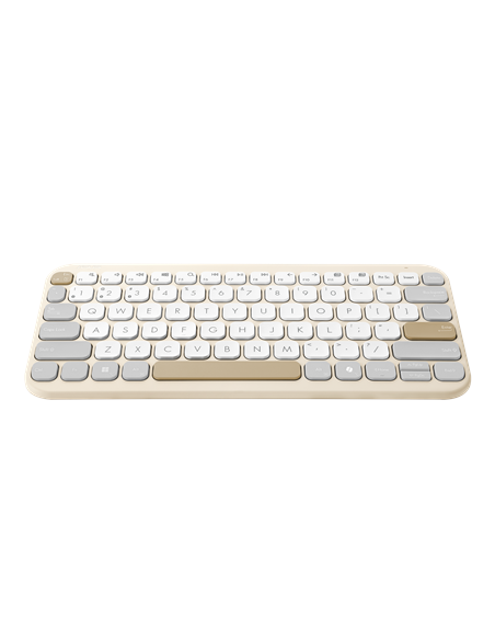Asus Marshmallow KW100 | Keyboard | Wireless | US International | Oat Milk | Bluetooth
