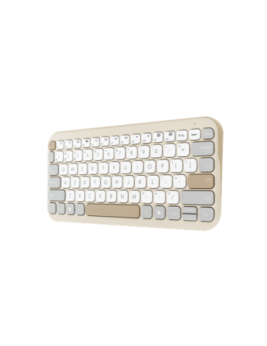 Asus Marshmallow KW100 | Keyboard | Wireless | US International | Oat Milk | Bluetooth