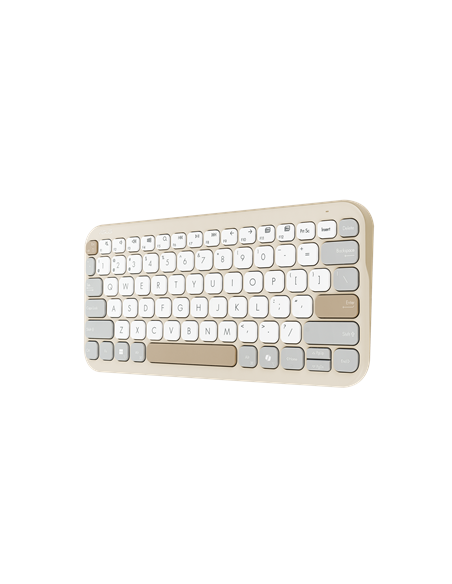 Asus Marshmallow KW100 | Keyboard | Wireless | US International | Oat Milk | Bluetooth