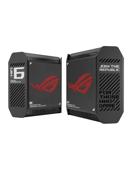 Wifi 6 802.11ax Tri-band Gigabit Gaming Mesh System | GT6 ROG Rapture (2-Pack) | 802.11ax | 574+4804+4804 Mbit/s | 10/100/1000 