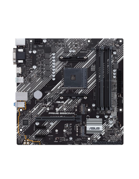 Asus | PRIME B550M-K | Processor family AMD | Processor socket AM4 | DDR4 | Memory slots 4 | Chipset AMD B | Micro ATX