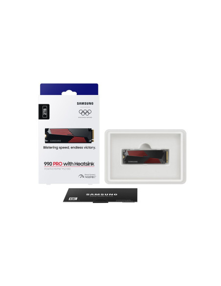 Samsung | 990 PRO with Heatsink | 2000 GB | SSD form factor M.2 2280 | Solid-state drive interface M.2 NVMe | Read speed 7450 M