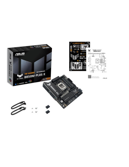 Mainboard, ASUS, AMD B850, SAM5, Micro-ATX, Memory DDR5, Memory slots 4, TUFGAMINGB850M-PLUSII