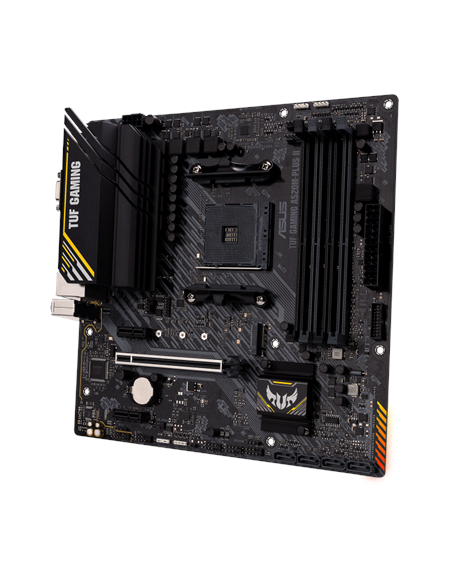 Asus | TUF GAMING A520M-PLUS II | Processor family AMD | Processor socket AM4 | DDR4 DIMM | Memory slots 4 | Supported hard dis