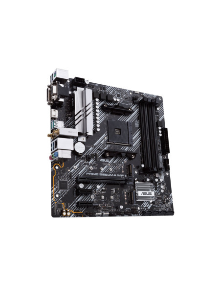 Asus | PRIME B550M-A WIFI II | Processor family AMD | Processor socket AM4 | DDR4 DIMM | Memory slots 4 | Supported hard disk d