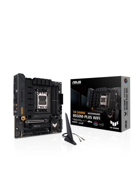 Asus | TUF GAMING B650M-PLUS WIFI | Processor family AMD | Processor socket AM5 | DDR5 DIMM | Memory slots 4 | Supported hard d