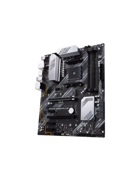 Asus | PRIME B550-PLUS | Processor family AMD | Processor socket AM4 | DDR4 DIMM | Memory slots 4 | Supported hard disk drive i