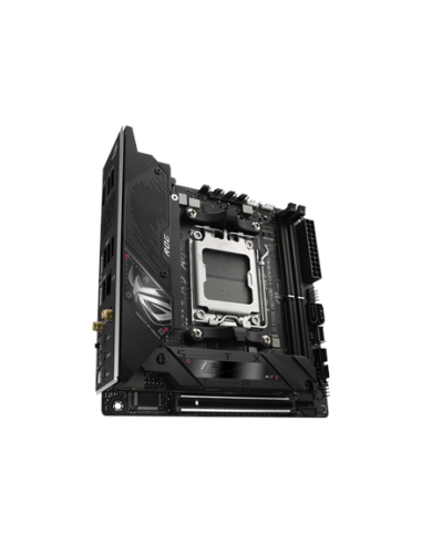 Asus | ROG STRIX B650E-I GAMING WIFI | Processor family AMD | Processor socket AM5 | DDR5 DIMM | Memory slots 2 | Supported har