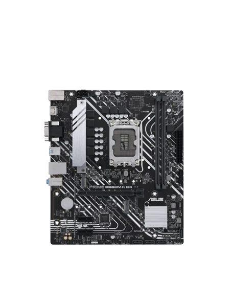 Asus | PRIME B660M-K D4 | Processor family Intel | Processor socket LGA1700 | DDR4 DIMM | Supported hard disk drive interfaces 