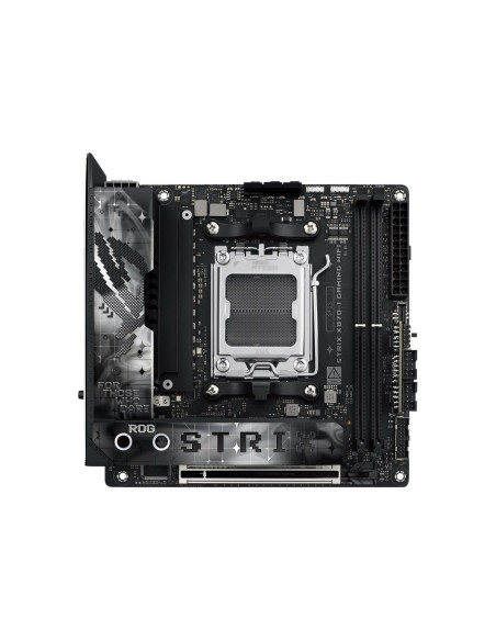 Asus | ROG STRIX X870-I GAMING WIFI | Processor family AMD | Processor socket AM5 | DDR5 DIMM | Supported hard disk drive inter