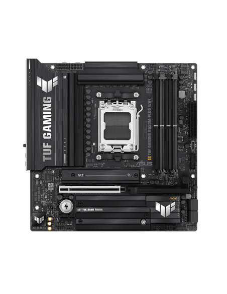 Asus TUF GAMING B850M-PLUS WIFI | Processor family AMD | Processor socket AM5 | DDR5 | Supported hard disk drive interfaces M.2