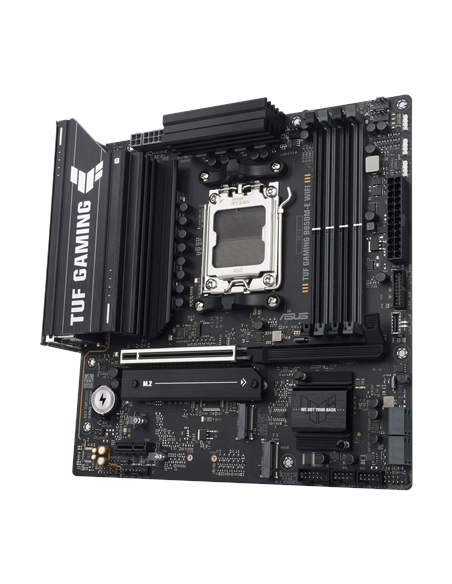 Asus TUF GAMING B850M-E WIFI | Processor family AMD | Processor socket AM5 | DDR5 | Supported hard disk drive interfaces SATA, 