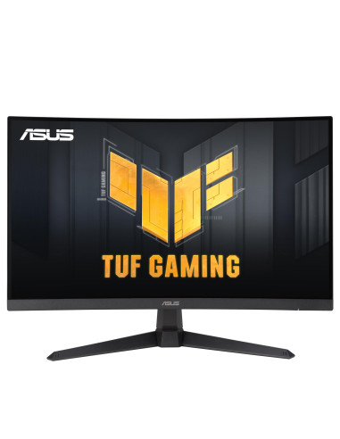 LCD Monitor, ASUS, TUF Gaming VG27VQM1B, 27", Gaming/Curved, Panel VA, 1920x1080, 16:9, 280Hz, 1 ms, Speakers, Height adjustabl