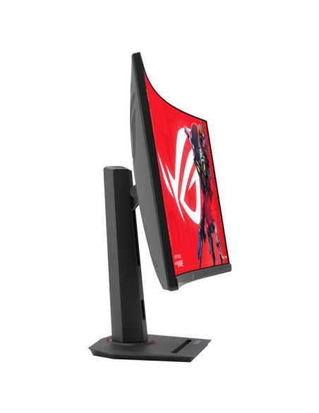 LCD Monitor, ASUS, ROG Strix XG32WCS, 31.5", Gaming/Curved, Panel VA, 2560x1440, 16:9, 180Hz, 1 ms, Swivel, Height adjustable, 