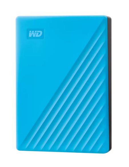 External HDD, WESTERN DIGITAL, My Passport, 6TB, USB 2.0, USB 3.2, Colour Sky Blue, WDBR9S0060BBL-WESN