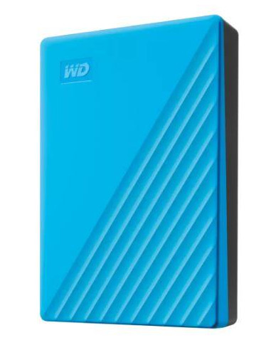 External HDD, WESTERN DIGITAL, My Passport, 6TB, USB 2.0, USB 3.2, Colour Sky Blue, WDBR9S0060BBL-WESN