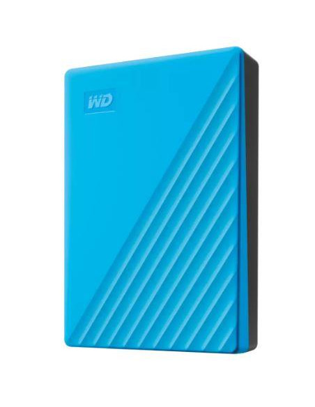 External HDD, WESTERN DIGITAL, My Passport, 6TB, USB 2.0, USB 3.2, Colour Sky Blue, WDBR9S0060BBL-WESN