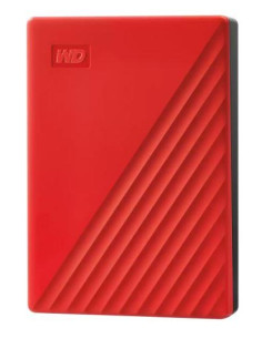 External HDD, WESTERN DIGITAL, My Passport, 6TB, USB 2.0, USB 3.2, Colour Red, WDBR9S0060BRD-WESN