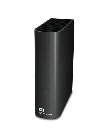 External HDD, WESTERN DIGITAL, Elements Desktop, 8TB, USB 3.0, Drives 1, Black, WDBWLG0080HBK-EESN