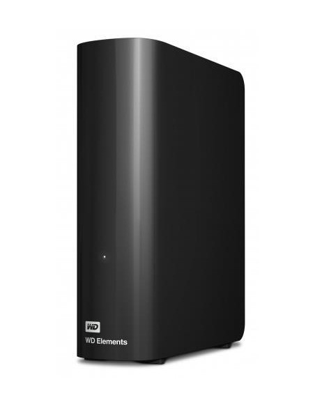 External HDD, WESTERN DIGITAL, Elements Desktop, 12TB, USB 3.0, Drives 1, Black, WDBWLG0120HBK-EESN