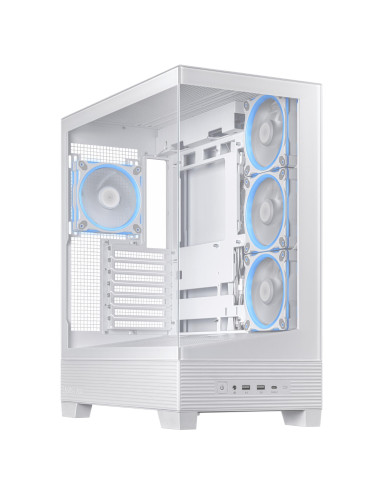 Case, ASUS, ASUS A31 PLUS Case, MidiTower, Case product features Transparent panel, ATX, BTX, MicroATX, MiniITX, Colour White, 