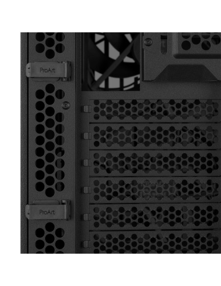 Case, ASUS, ProArt PA401 Wood Edition - Tempered Glass Panel, MidiTower, Case product features Transparent panel, Not included,