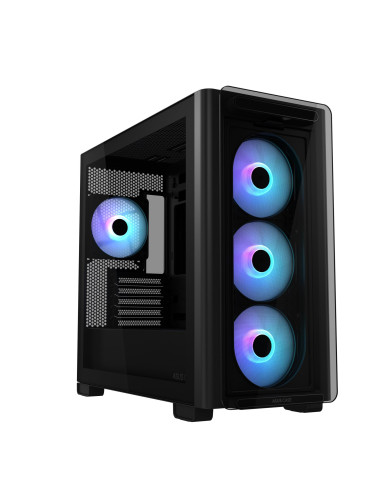 Case, ASUS, A23 PLUS, MidiTower, Case product features Transparent panel, MicroATX, MiniITX, Colour Black, A23PLUSTG/ARGBBLACK