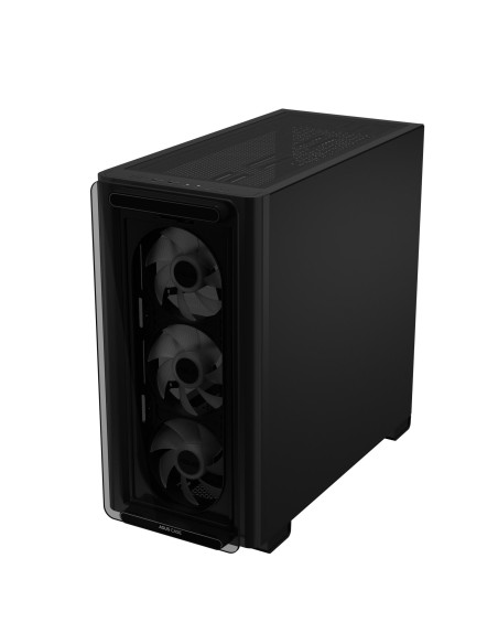 Case, ASUS, A23 PLUS, MidiTower, Case product features Transparent panel, MicroATX, MiniITX, Colour Black, A23PLUSTG/ARGBBLACK