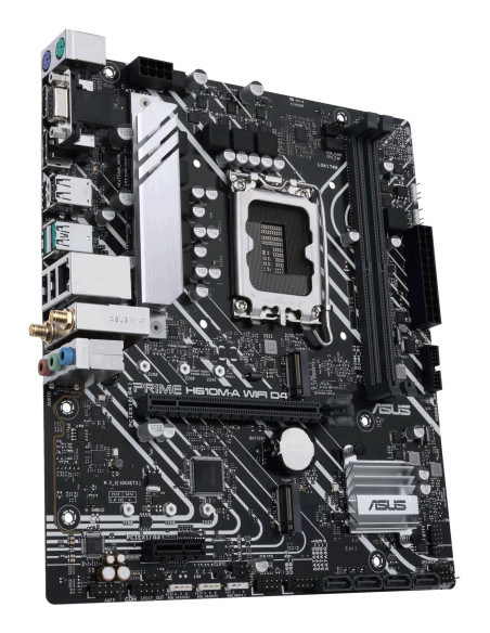 Mainboard, ASUS, Intel H610, LGA1700, Micro-ATX, Memory DDR4, Memory slots 2, 1xPCI-Express 3.0 1x, 1xPCI-Express 4.0 16x, 2xM.