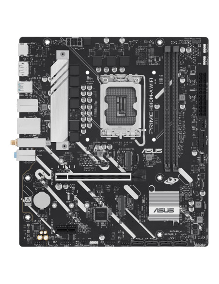 Mainboard, ASUS, Intel H810, LGA1851, Micro-ATX, Memory DDR5, Memory slots 2, PRIMEH810M-AWIFI