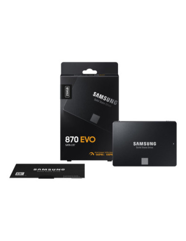 Samsung | SSD | 870 EVO | 250 GB | SSD form factor 2.5" | Solid-state drive interface SATA III | Read speed 560 MB/s | Write sp