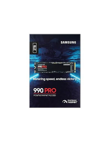 Samsung | 990 PRO | 2000 GB | SSD form factor M.2 2280 | Solid-state drive interface PCIe Gen4x4 | Read speed 7450 MB/s | Write