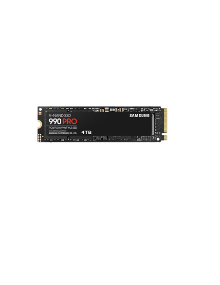 Samsung | 990 PRO | 4000 GB | SSD form factor M.2 2280 | Solid-state drive interface NVMe | Read speed 7450 MB/s | Write speed 