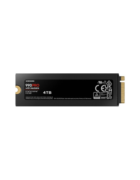 Samsung | 990 PRO with Heatsink | 4000 GB | SSD form factor M.2 2280 | Solid-state drive interface M.2 NVME | Read speed 7450 M