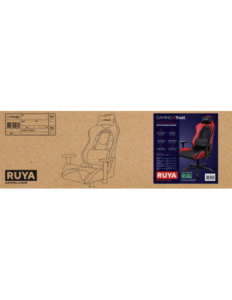 GAMING CHAIR GXT 714R RUYA/RED 25064 TRUST