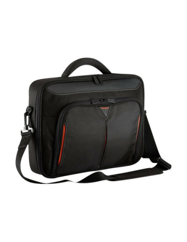 Targus | Classic+ | Fits up to size 15.6 " | Messenger - Briefcase | Black/Red | Shoulder strap