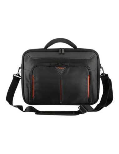 Targus | Classic+ | Fits up to size 15.6 " | Messenger - Briefcase | Black/Red | Shoulder strap