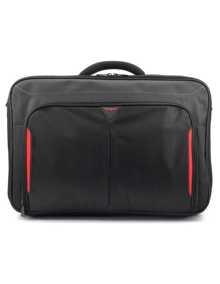 Targus | CN418EU | Clamshell Laptop Bag | Briefcase | Black/Red | 17-18 " | Shoulder strap