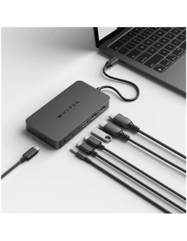 Hyper | HyperDrive Universal USB-C 7-in1 Dual HDMI Mobile Dock for M1/M2 MBAir/Pro | HDMI ports quantity 2