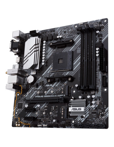 Mainboard, ASUS, AMD B550, SAM4, MicroATX, Memory DDR4, Memory slots 4, 2xPCI-Express 3.0 1x, 1xPCI-Express 4.0 16x, 2xM.2, 1x1