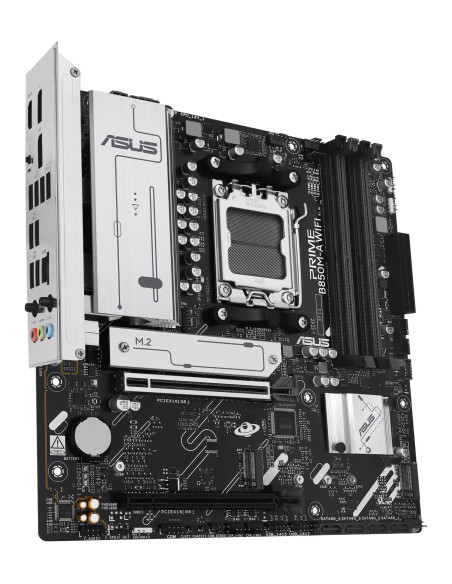 Mainboard, ASUS, AMD B850, SAM5, Micro-ATX, Memory DDR5, Memory slots 4, 1xPCI-Express 4.0 16x, 1xPCI-Express 5.0 16x, 3xM.2, 1