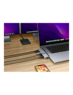 Hyper | HyperDrive DUO PRO 7-in-2 USB-C Hub for MacBook Air/Pro 2016-2020 | Ethernet LAN (RJ-45) ports 1 | HDMI ports quantity 