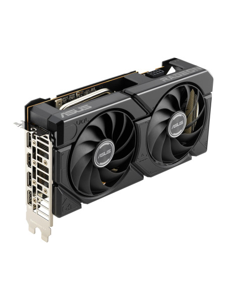 Graphics Card, ASUS, AMD Radeon RX 7600, 8 GB, GDDR6, 128 bit, PCIE 4.0 8x, Two and Half Slot Fansink, 1xHDMI, 3xDisplayPort, D