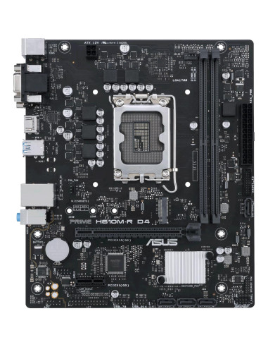 Mainboard, ASUS, Intel H610, LGA1700, Micro-ATX, Memory DDR4, Memory slots 2, 1xPCI-Express 1x, 1xPCI-Express 16x, 1xM.2, 1x15p
